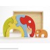 BeginAgain Elephant Family Puzzle Help Build Creativity Imagination and Storytelling Skills 5 Piece Set for Kids 2 and Up  B0085SCSMC